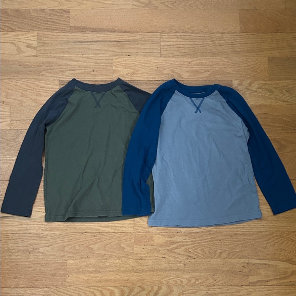 Jumping Beans Essential Tee in Blue and Olive